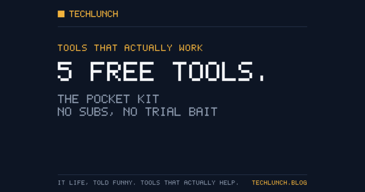 Five Free Tools Every Sysadmin Should Keep in Their Pocket